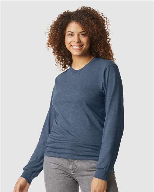 Gildan 64440CVC - Unisex Softstyle CVC Long Sleeve T-Shirt - Navy Mist