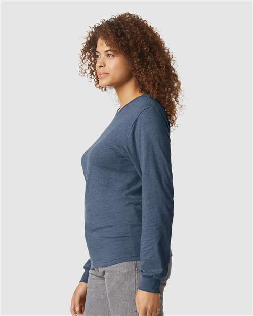 Gildan 64440CVC - Unisex Softstyle CVC Long Sleeve T-Shirt - Navy Mist