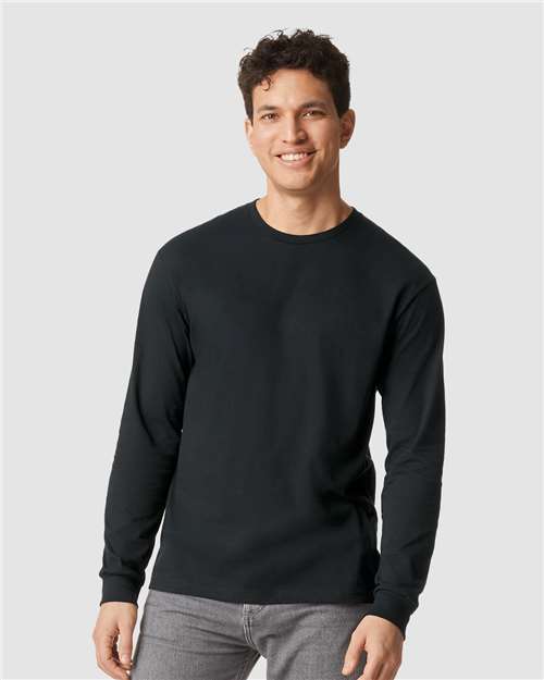 Gildan 64440CVC - Unisex Softstyle CVC Long Sleeve T-Shirt - Pitch Black