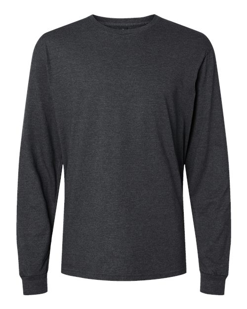 Gildan 64440CVC - Unisex Softstyle CVC Long Sleeve T-Shirt - Pitch Black Mist