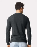 Gildan 64440CVC - Unisex Softstyle CVC Long Sleeve T-Shirt - Pitch Black Mist
