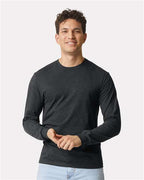 Gildan 64440CVC - Unisex Softstyle CVC Long Sleeve T-Shirt - Pitch Black Mist