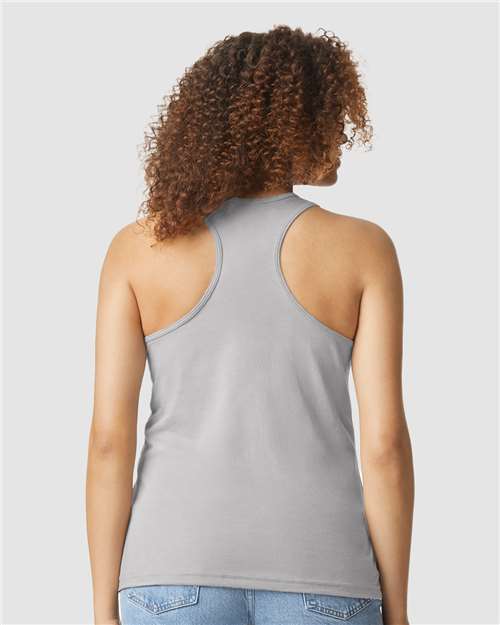 Gildan 64220LCVC - Women's Softstyle CVC Racerback Tank Top - Cement