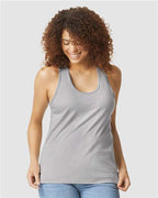 Gildan 64220LCVC - Women's Softstyle CVC Racerback Tank Top - Cement