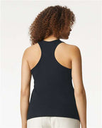 Gildan 64220LCVC - Women's Softstyle CVC Racerback Tank Top - Pitch Black