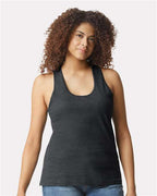 Gildan 64220LCVC - Women's Softstyle CVC Racerback Tank Top - Pitch Black Mist