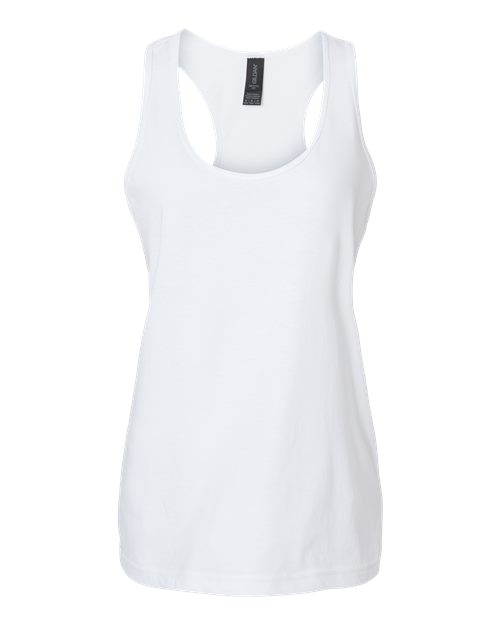 Gildan 64220LCVC - Women's Softstyle CVC Racerback Tank Top - White