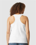 Gildan 64220LCVC - Women's Softstyle CVC Racerback Tank Top - White
