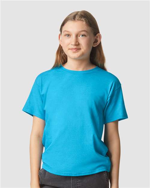 Gildan 64000BCVC - Youth Softstyle CVC T-Shirt - Caribbean Mist