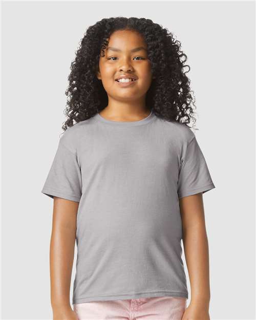 Gildan 64000BCVC - Youth Softstyle CVC T-Shirt - Cement