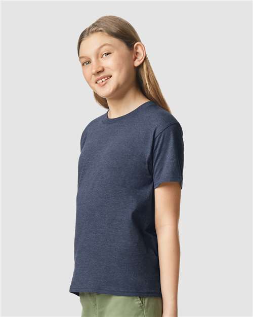 Gildan 64000BCVC - Youth Softstyle CVC T-Shirt - Navy Mist