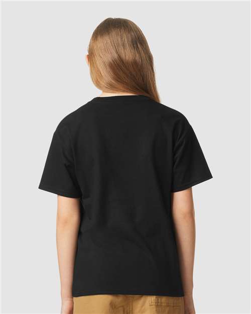 Gildan 64000BCVC - Youth Softstyle CVC T-Shirt - Pitch Black
