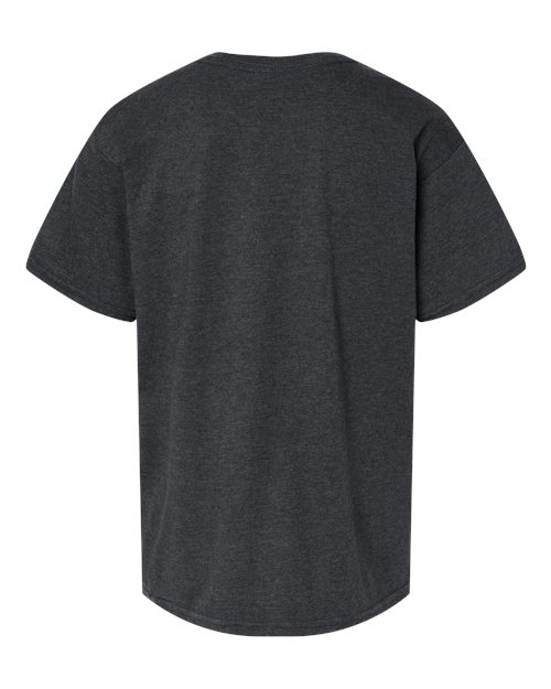 Gildan 64000BCVC - Youth Softstyle CVC T-Shirt - Pitch Black Mist
