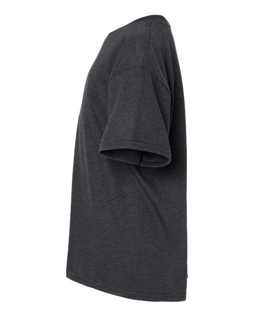 Gildan 64000BCVC - Youth Softstyle CVC T-Shirt - Pitch Black Mist