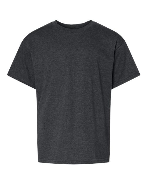 Gildan 64000BCVC - Youth Softstyle CVC T-Shirt - Pitch Black Mist