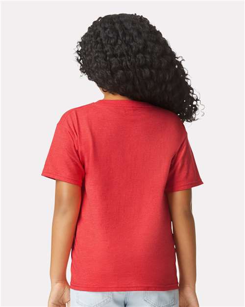 Gildan 64000BCVC - Youth Softstyle CVC T-Shirt - Red Mist