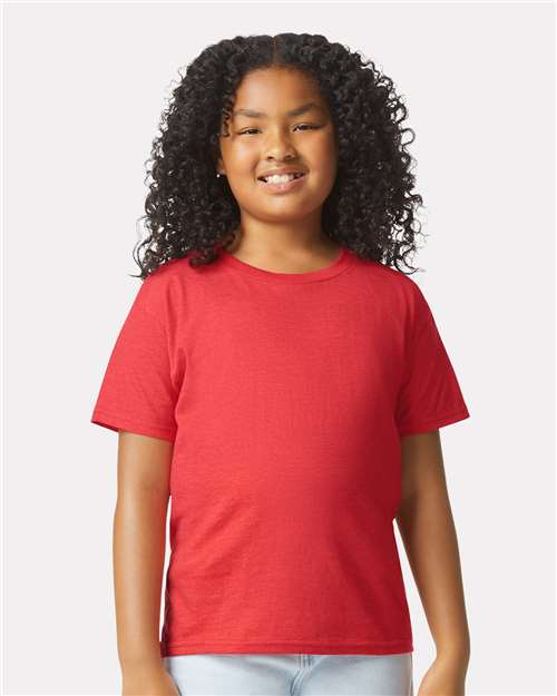 Gildan 64000BCVC - Youth Softstyle CVC T-Shirt - Red Mist