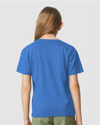 Gildan 64000BCVC - Youth Softstyle CVC T-Shirt - Royal Mist