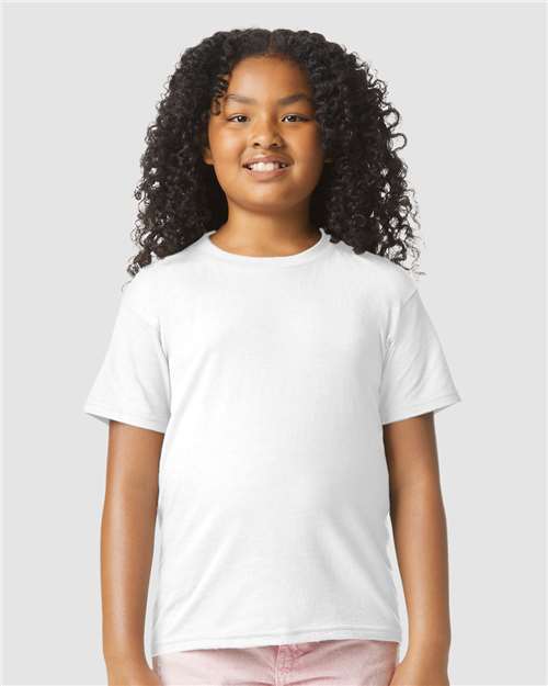 Gildan 64000BCVC - Youth Softstyle CVC T-Shirt - White