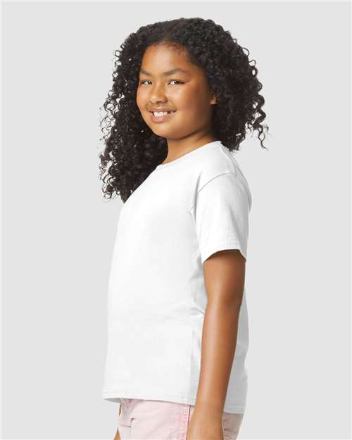 Gildan 64000BCVC - Youth Softstyle CVC T-Shirt - White