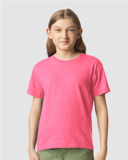 Gildan 64000BCVC - Youth Softstyle CVC T-Shirt - Pink Lemonade Mist