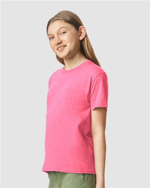 Gildan 64000BCVC - Youth Softstyle CVC T-Shirt - Pink Lemonade Mist