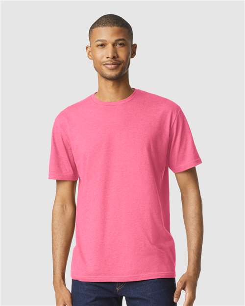 Gildan 64000CVC - Unisex Softstyle CVC T-Shirt - Pink Lemonade Mist