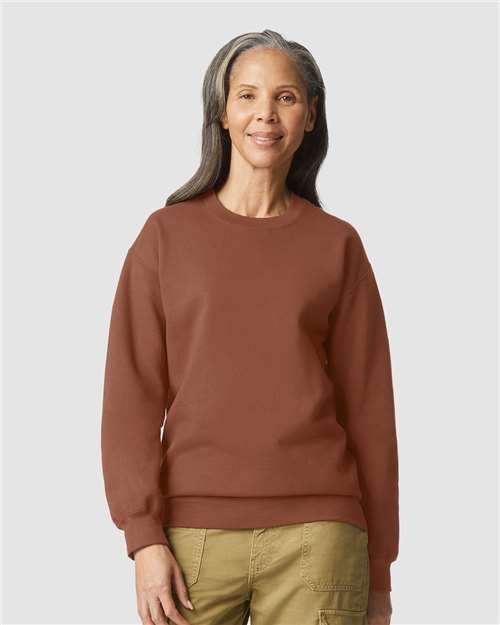 Gildan SF000 - Unisex Softstyle Midweight Crewneck Sweatshirt - Cocoa