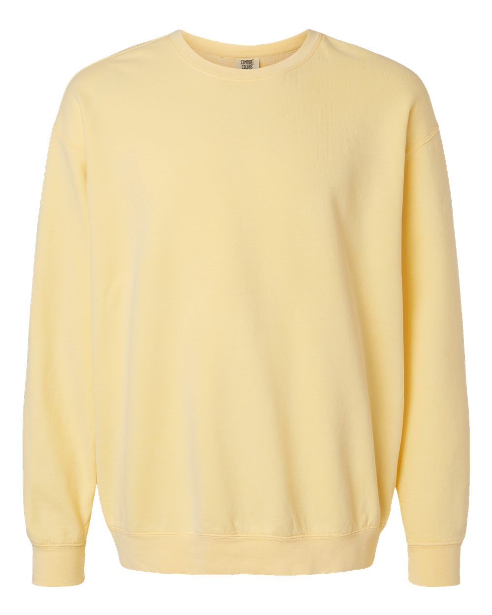 Comfort Colors 1466 — Unisex Garment-Dyed Lightweight Crewneck Sweatshirt — Butter (flat)