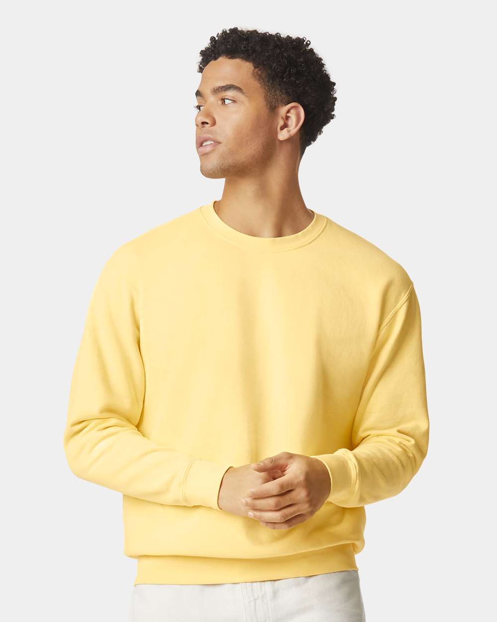 Comfort Colors 1466 — Unisex Garment-Dyed Lightweight Crewneck Sweatshirt — Butter