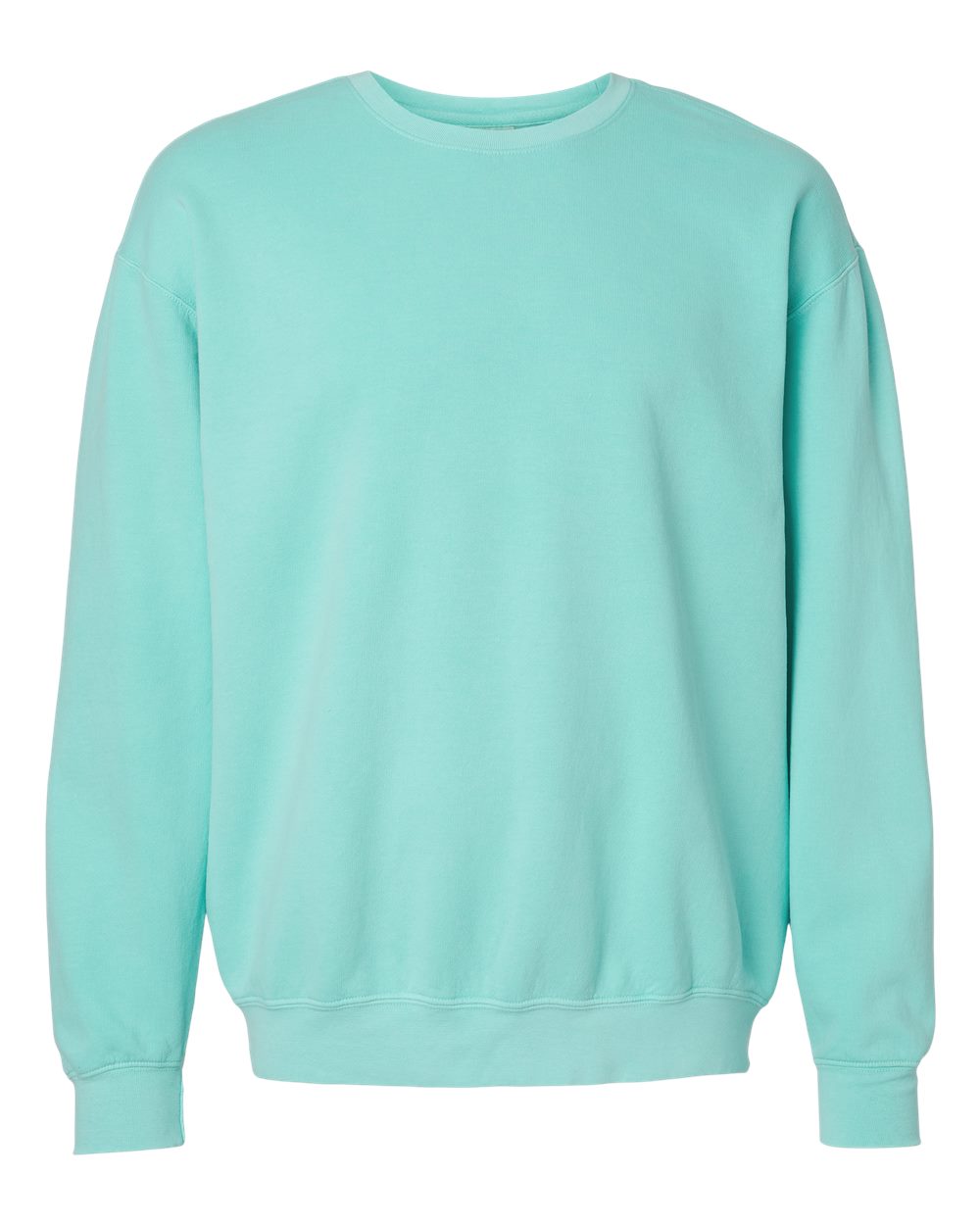 Comfort Colors 1466 — Unisex Garment-Dyed Lightweight Crewneck Sweatshirt — Chalky Mint (flat)