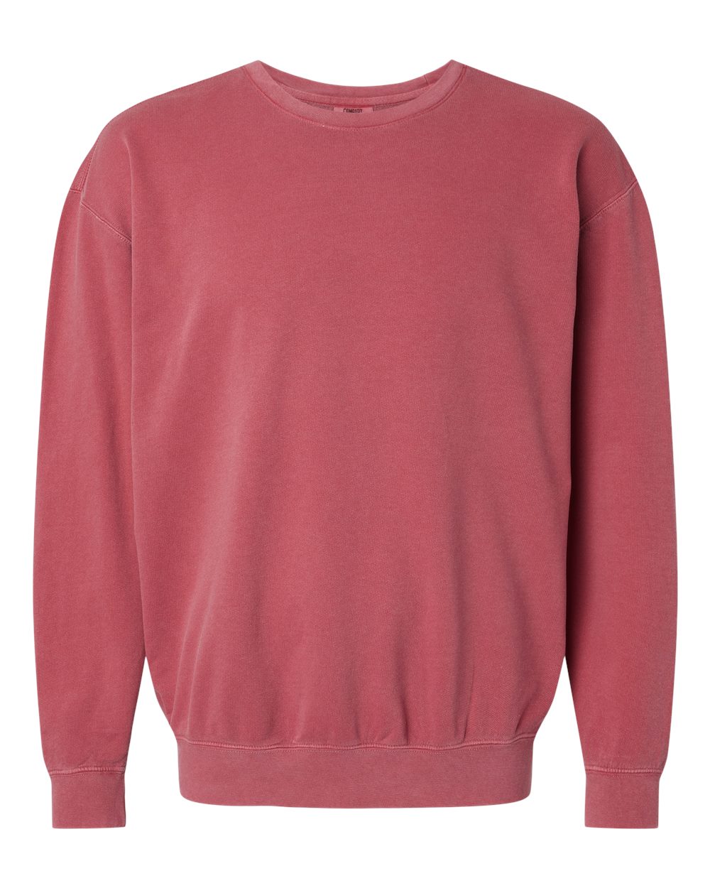 Comfort Colors 1466 — Unisex Garment-Dyed Lightweight Crewneck Sweatshirt — Crimson (flat)
