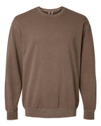 Comfort Colors 1466 — Unisex Garment-Dyed Lightweight Crewneck Sweatshirt — Espresso (flat)