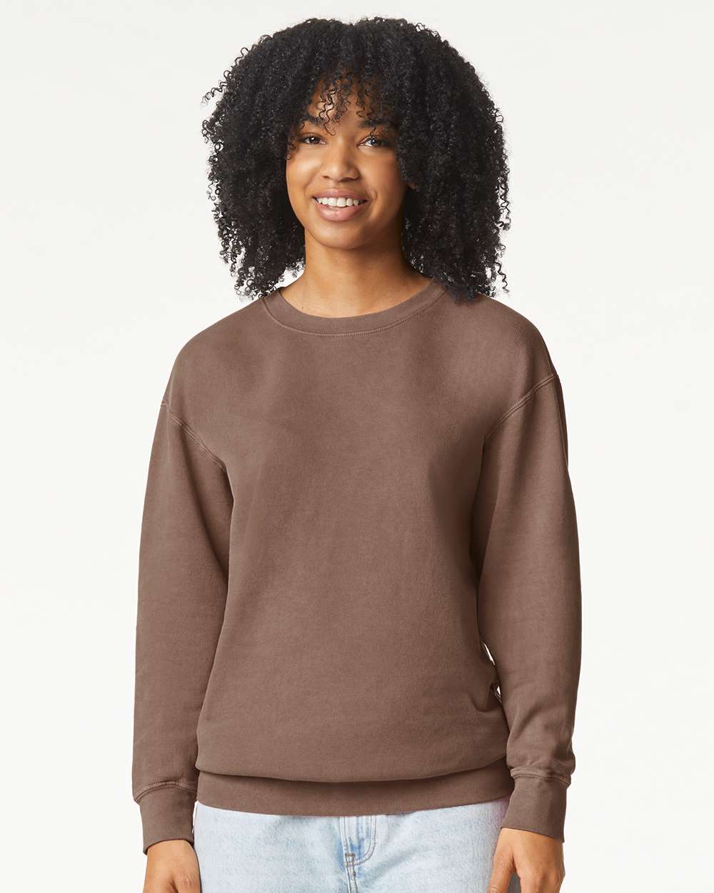 Comfort Colors 1466 — Unisex Garment-Dyed Lightweight Crewneck Sweatshirt — Espresso