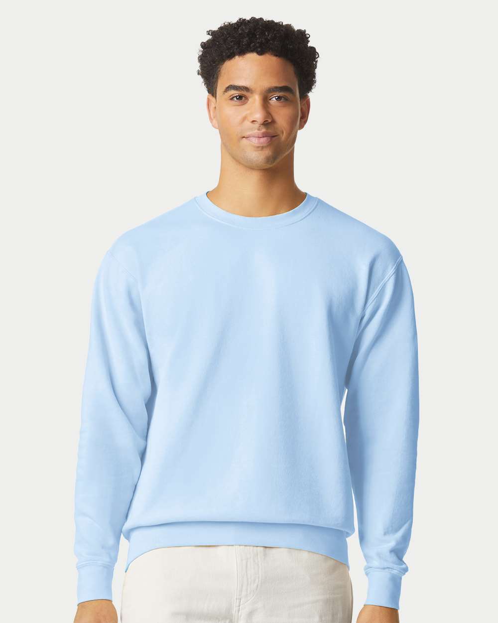 Comfort Colors 1466 — Unisex Garment-Dyed Lightweight Crewneck Sweatshirt — Hydrangea
