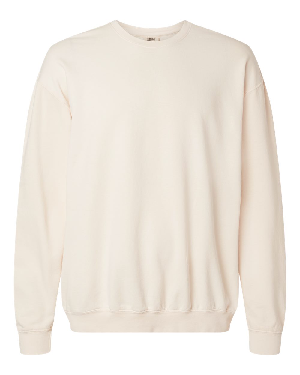 Comfort Colors 1466 — Unisex Garment-Dyed Lightweight Crewneck Sweatshirt — Ivory (flat)