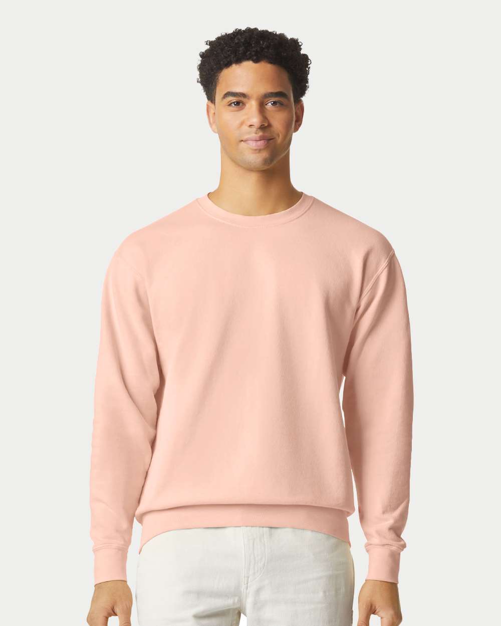 Comfort Colors 1466 — Unisex Garment-Dyed Lightweight Crewneck Sweatshirt — Peachy