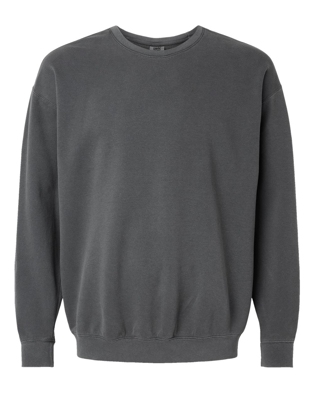 Comfort Colors 1466 — Unisex Garment-Dyed Lightweight Crewneck Sweatshirt — Pepper (flat)