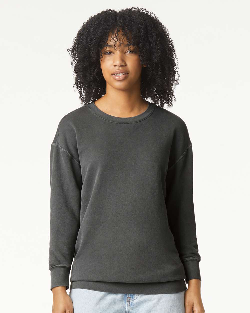 Comfort Colors 1466 — Unisex Garment-Dyed Lightweight Crewneck Sweatshirt — Pepper