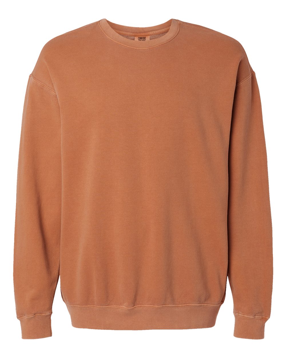 Comfort Colors 1466 — Unisex Garment-Dyed Lightweight Crewneck Sweatshirt — Yam (flat)