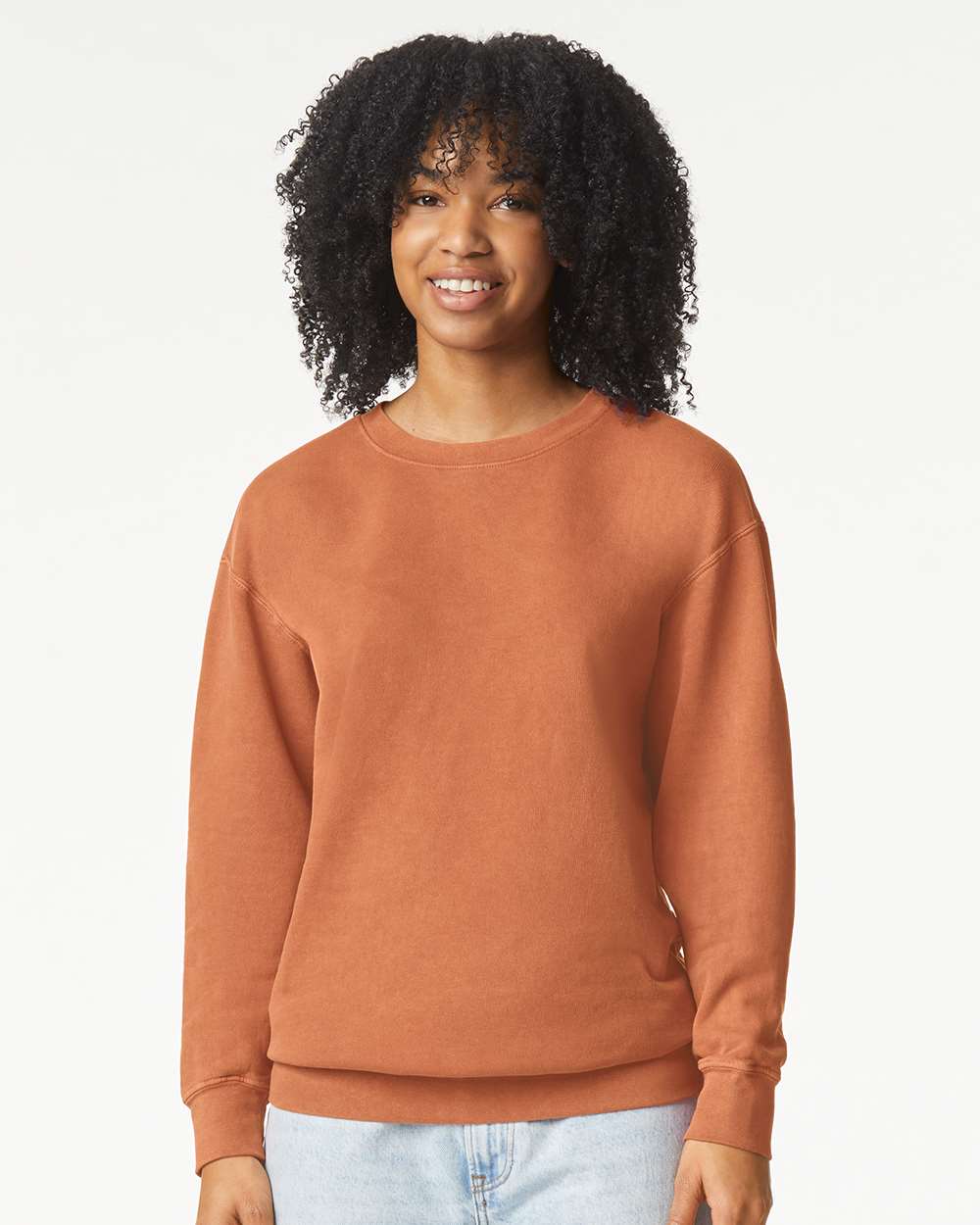 Comfort Colors 1466 — Unisex Garment-Dyed Lightweight Crewneck Sweatshirt — Yam