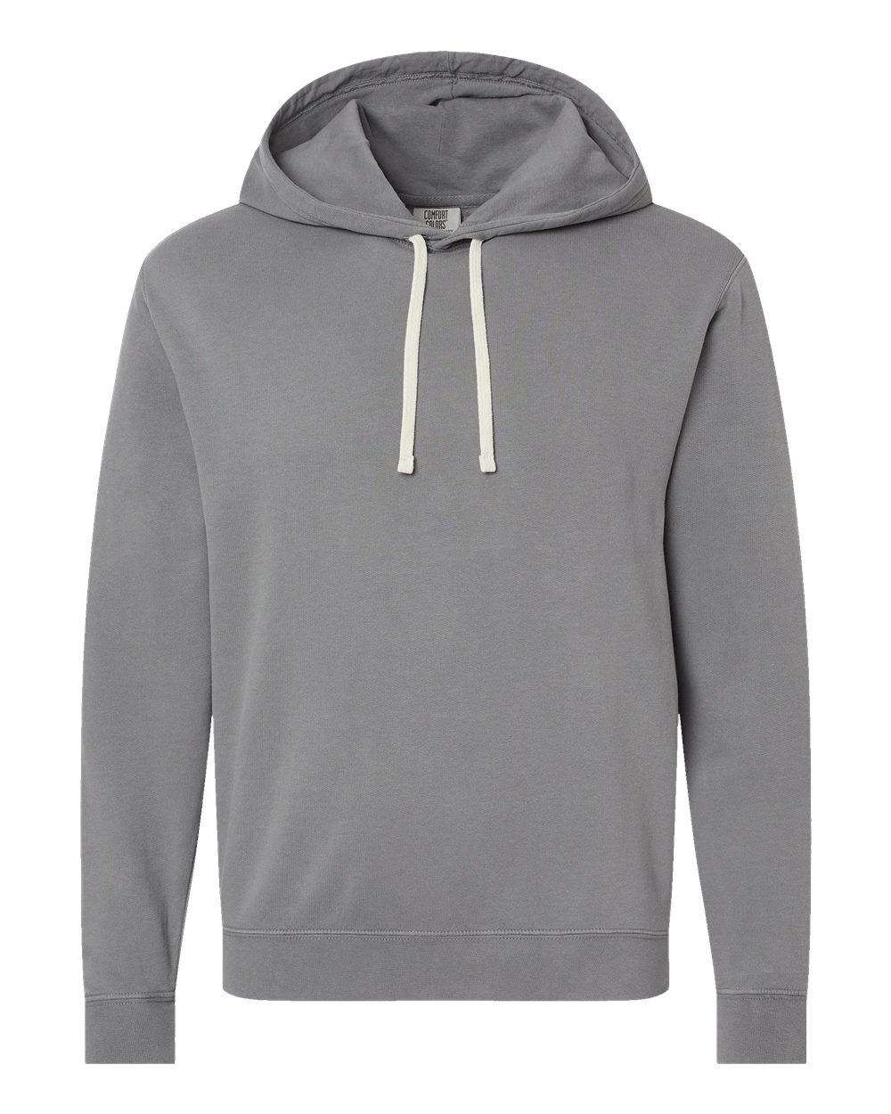 Comfort Colors 1467 — Unisex Garment-Dyed Lightweight Hooded Sweatshirt — Grey (flat)