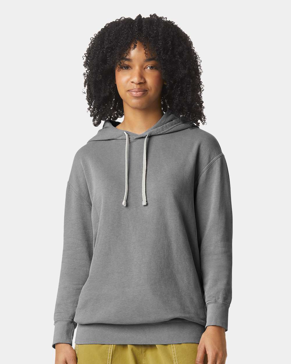 Comfort Colors 1467 — Unisex Garment-Dyed Lightweight Hooded Sweatshirt — Grey