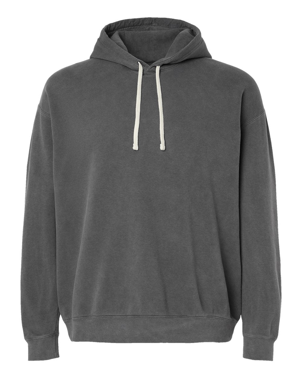 Comfort Colors 1467 — Unisex Garment-Dyed Lightweight Hooded Sweatshirt — Pepper (flat)