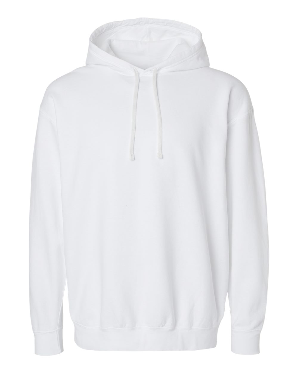 Comfort Colors 1467 — Unisex Garment-Dyed Lightweight Hooded Sweatshirt — White (flat)
