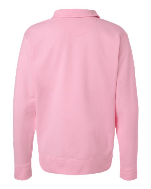 ComfortWash by Hanes GDH490 - Unisex Garment-Dyed Polo Collar Sweatshirt ComfortWash by Hanes