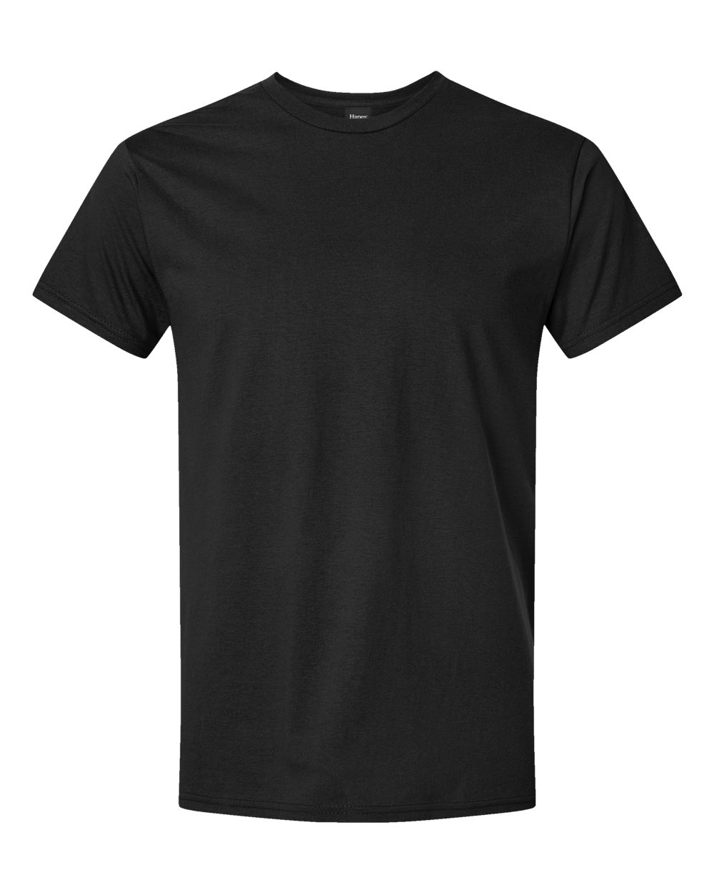 Hanes 498PT - Unisex Perfect-T DTG T-Shirt — Black (flat)