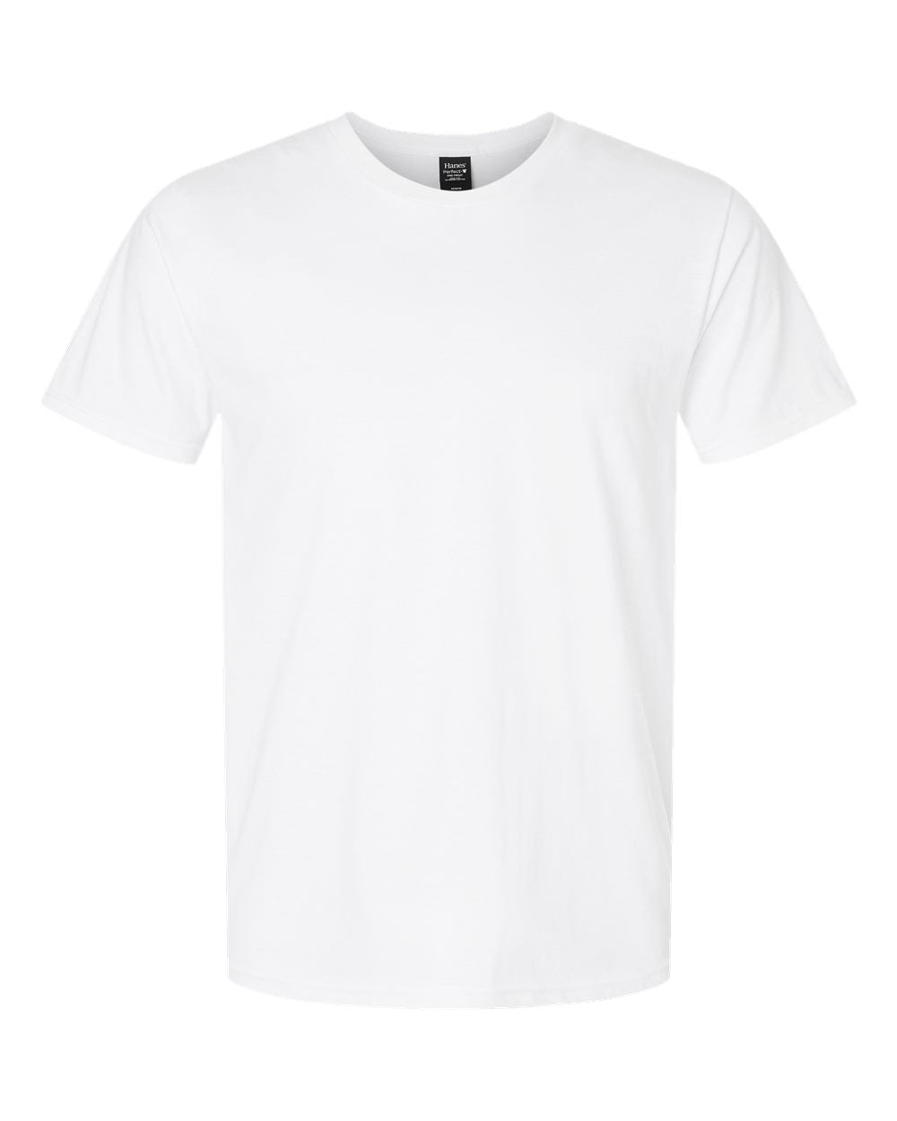 Hanes 498PT - Unisex Perfect-T DTG T-Shirt — White (flat)