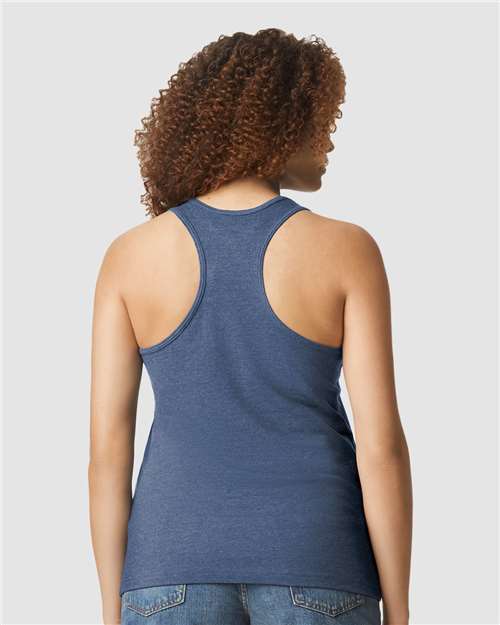 Gildan 64220LCVC - Women's Softstyle CVC Racerback Tank Top - Navy Mist