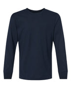 Next Level 3311 — Youth Cotton Long Sleeve T-Shirt — Midnight Navy (flat)